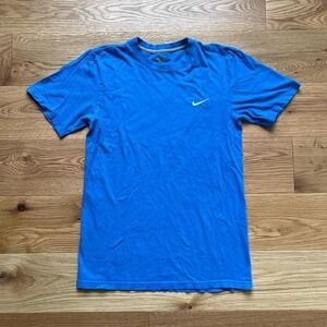 Nike Blue Cotton T‑Shirt Women's Small • 100% Cotton • Short Sleeve